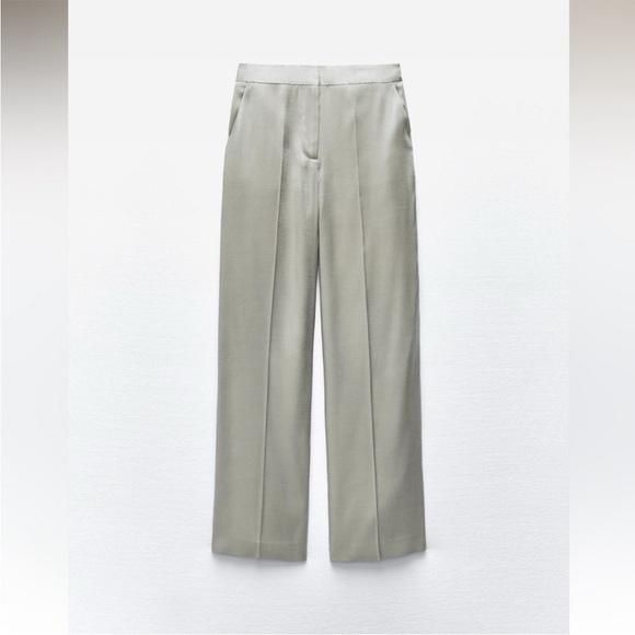 ZARA 2 PIECES MATCHING SET METALLIC JACKET AND METALLIC PANTS - Picture 15 of 16